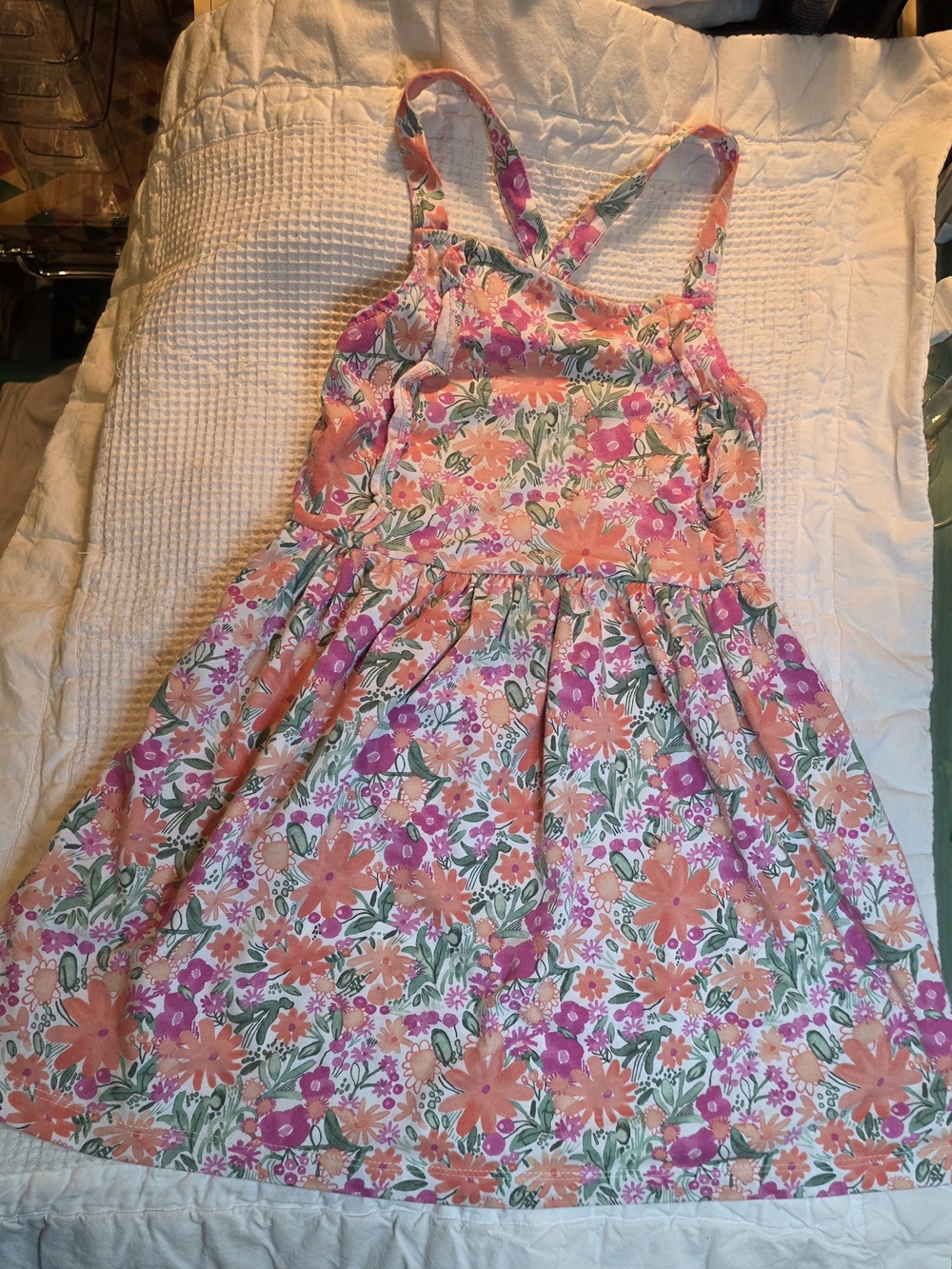 Carter's Pink and Orange Floral Sundress